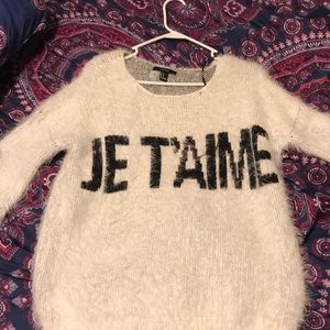 oversized fluffy sweater